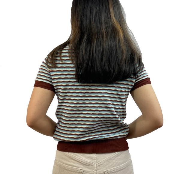 Comme des Garçons Tricot AD1998 striped short sleeve knit (size XS) - pre-owned - Picture 2 of 4
